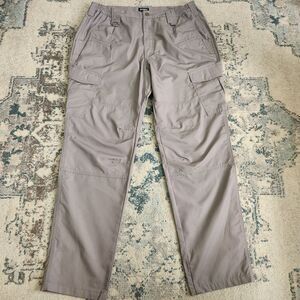 CQR Gear Mens 38x34 Tactical Pants Water Repellent Ripstop Cargo Gray Pockets